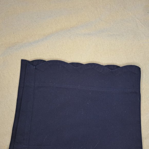 NEW Kim Rogers Navy Blue Capris Pants with Scalloped Hem Size 6 - Picture 7 of 7